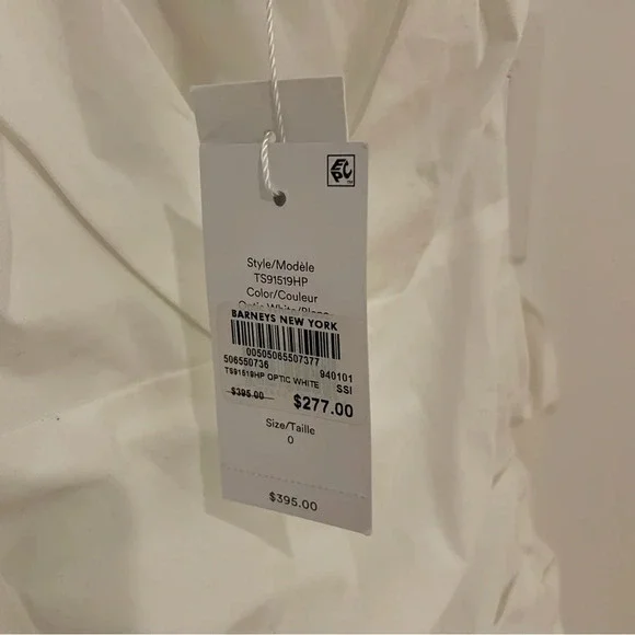 10 Crosby Derek Lam White One Shoulder Dress Size 0 - Picture 9 of 9